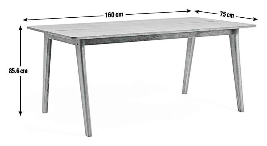 Best Price - Habitat Nel Wood 4 Seater Dining Table Black Furniture 5 Best Price - Habitat Nel Wood 4 Seater Dining Table Black Furniture - Image 3