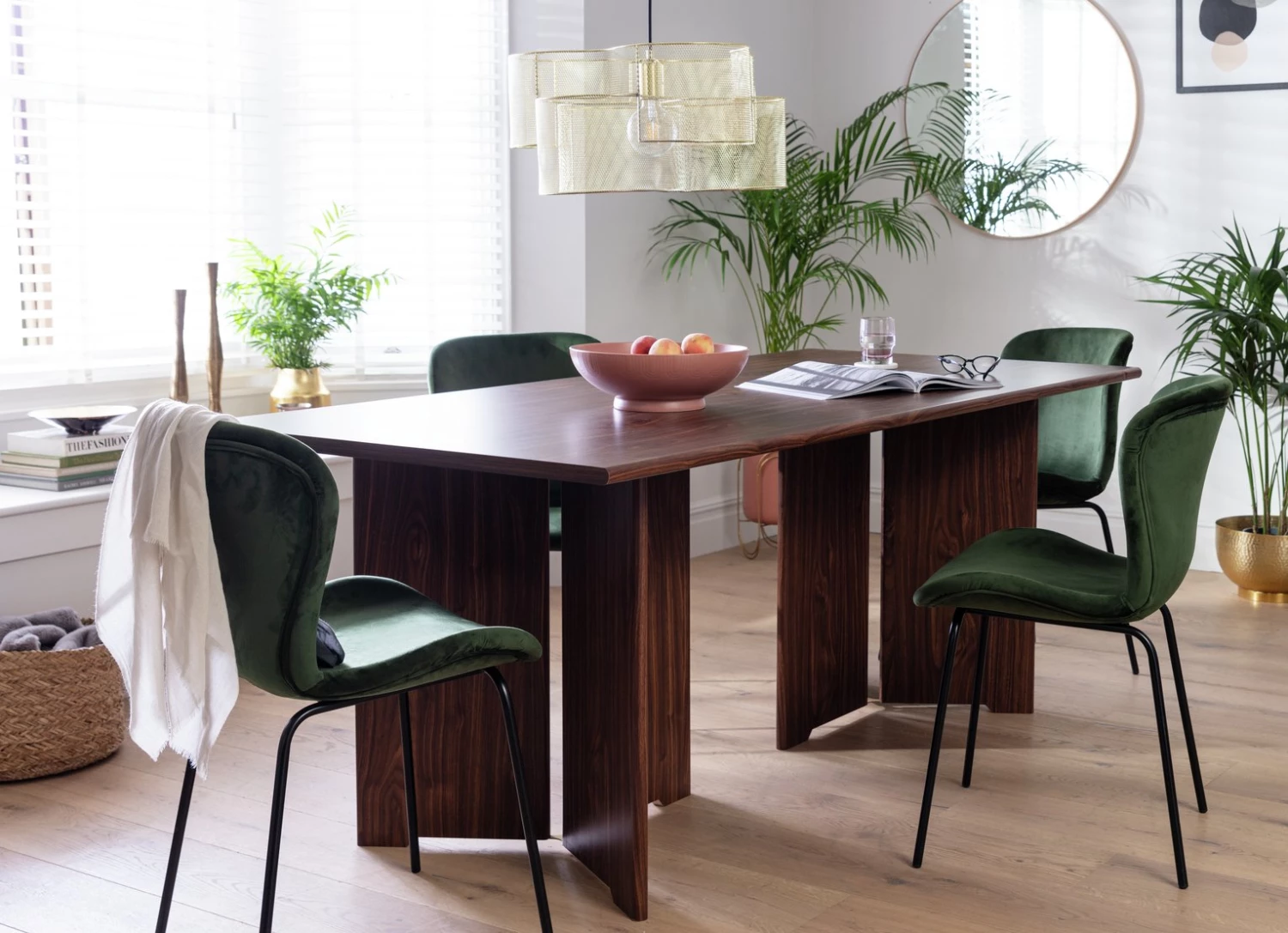 On Sale - Habitat Frazer 6 Seater Dining Table Walnut Dining Tables 4 On Sale - Habitat Frazer 6 Seater Dining Table Walnut Dining Tables - Image 2