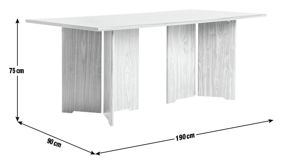 On Sale - Habitat Frazer 6 Seater Dining Table Walnut Dining Tables 7 On Sale - Habitat Frazer 6 Seater Dining Table Walnut Dining Tables - Image 5