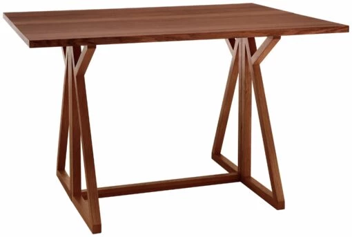 The Surprise Price - Habitat Heath Wood Effect 4 Seater Folding Table Walnut Dining Tables -Dining Sales Shop unnamed file 1093