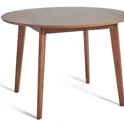 Shipping Included - Habitat Skandi Oak Veneer Round 4 Seater Table Walnut Furniture