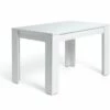 Free Shipping - Habitat Miami Gloss Extending 4 6 Seater Table White Dining Tables