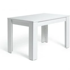 Free Shipping - Habitat Miami Gloss Extending 4 6 Seater Table White Dining Tables