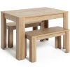Free Shipping - Habitat Miami Oak Effect Dining Table & 2 Benches Space Saving Dining Sets -Dining Sales Shop unnamed file 122