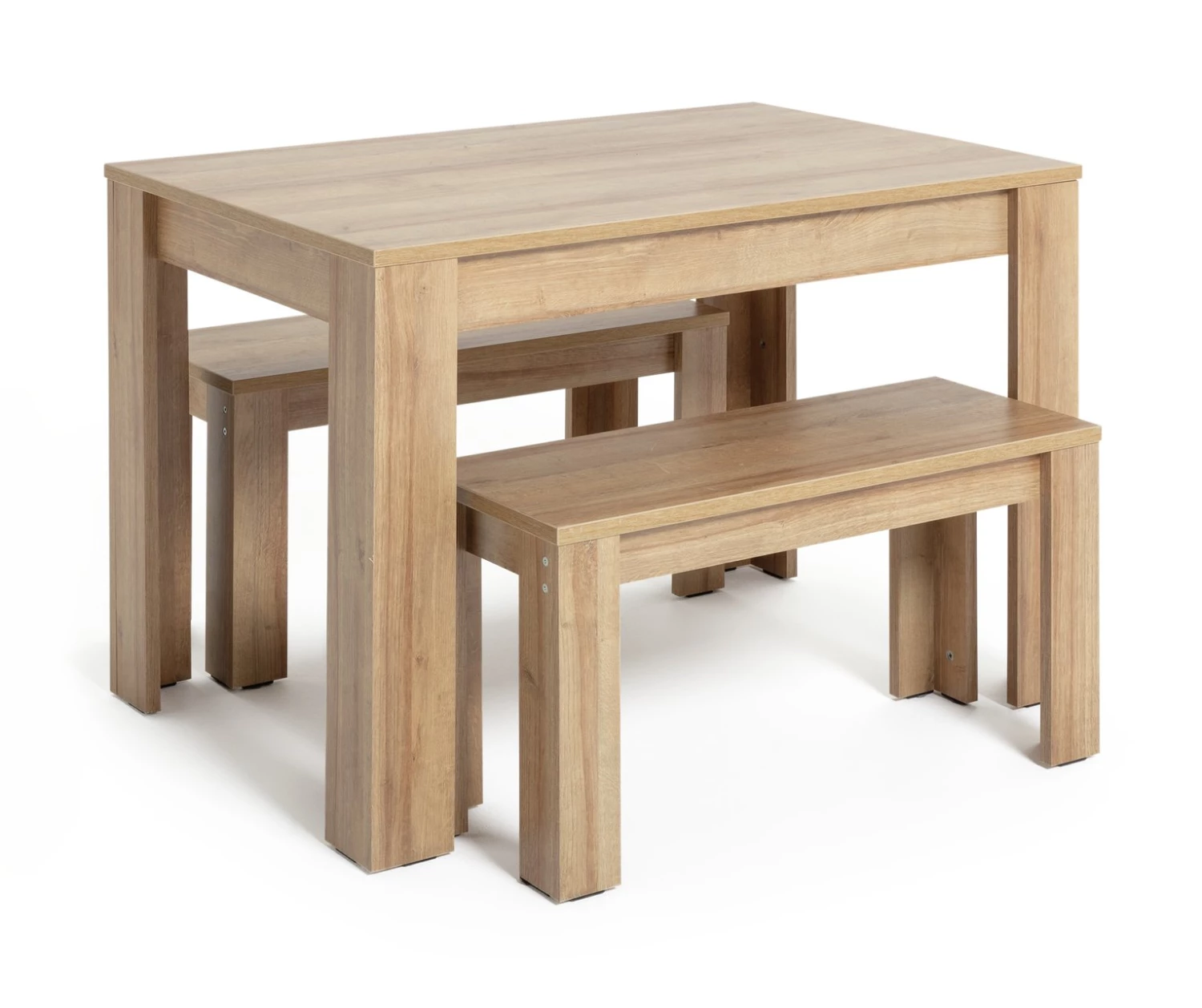 Free Shipping - Habitat Miami Oak Effect Dining Table & 2 Benches Space Saving Dining Sets 3 Free Shipping - Habitat Miami Oak Effect Dining Table & 2 Benches Space Saving Dining Sets