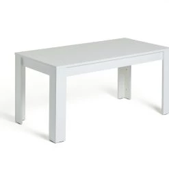 Discount - Habitat Miami Gloss Extending 8 Seater Dining TableWhite Dining Tables