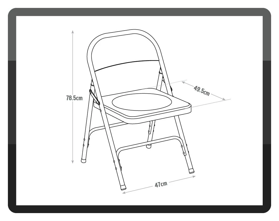 Best Price - Habitat Macadam Metal Folding Chair Black Furniture 10 Best Price - Habitat Macadam Metal Folding Chair Black Furniture - Image 8