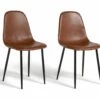 Discount - Habitat Beni Pair Of Faux Leather Dining Chairs Tan Furniture -Dining Sales Shop unnamed file 1282