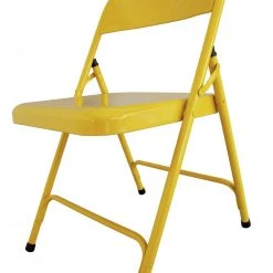 Flash Sale - Habitat Macadam Metal Folding Chair Yellow Dining Chairs And Benches -Dining Sales Shop unnamed file 1403