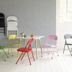 Flash Sale - Habitat Macadam Metal Folding Chair Yellow Dining Chairs And Benches -Dining Sales Shop unnamed file 1405