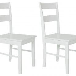 The Surprise Price - Habitat Chicago Pair Of Dining Chairs White Furniture