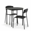 The Surprise Price - Habitat Stella Wood Effect Dining Table & 2 Black Chairs Dining Room Sets -Dining Sales Shop unnamed file 149