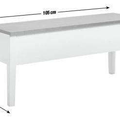 On Sale - Habitat Chicago Solid Wood Storage Bench Cream Dining Chairs And Benches -Dining Sales Shop unnamed file 1494