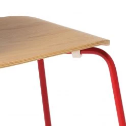 Discount - Habitat Kirby Pair Of Metal Chair Oak And Red Gloss Dining Chairs And Benches -Dining Sales Shop unnamed file 1542