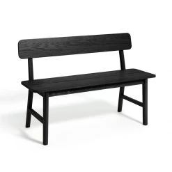 Discount - Habitat Nel Wood Dining Bench Black Furniture