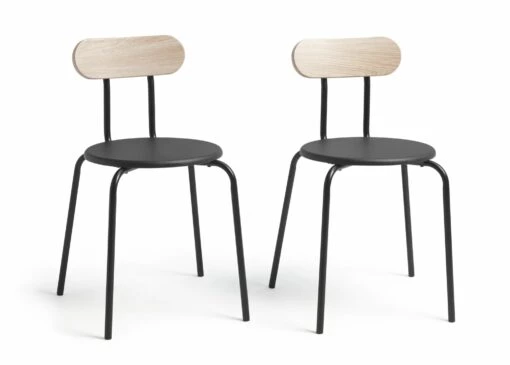 Free Shipping - Habitat Zayn Pair Of Metal Dining Chairs Black Furniture -Dining Sales Shop unnamed file 1590