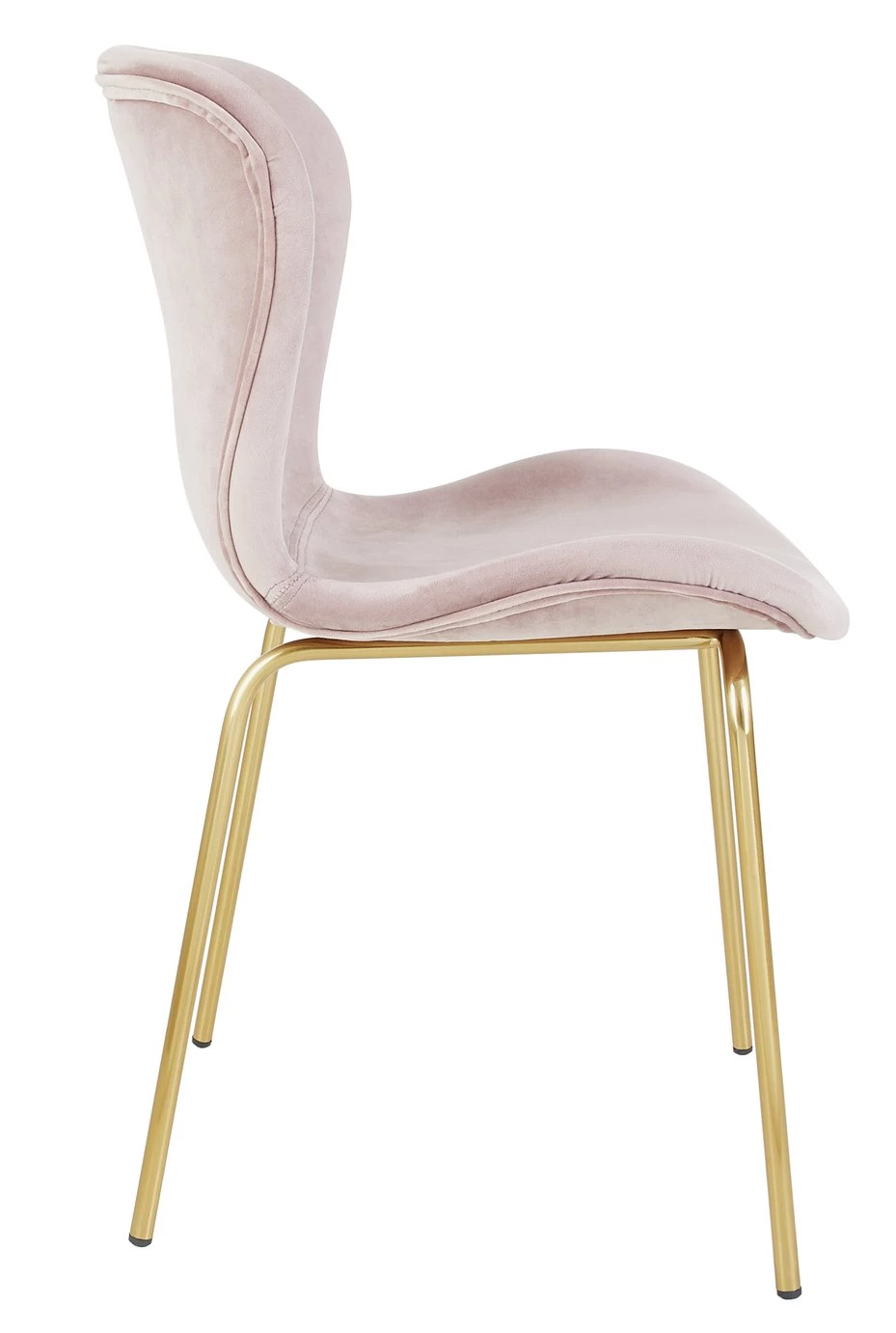 The Surprise Price - Habitat Etta Pair Of Velvet Dining Chair Pink Dining Chairs And Benches 5 The Surprise Price - Habitat Etta Pair Of Velvet Dining Chair Pink Dining Chairs And Benches - Image 3
