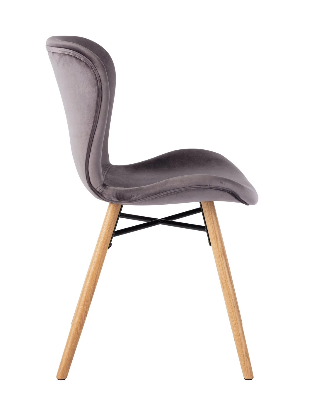 Shipping Included - Habitat Etta Pair Of Velvet Dining Chair Grey Furniture 7 Shipping Included - Habitat Etta Pair Of Velvet Dining Chair Grey Furniture - Image 5