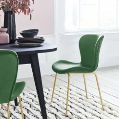 On Sale - Habitat 4 Etta Velvet Dining Chairs Green Furniture -Dining Sales Shop unnamed file 1871