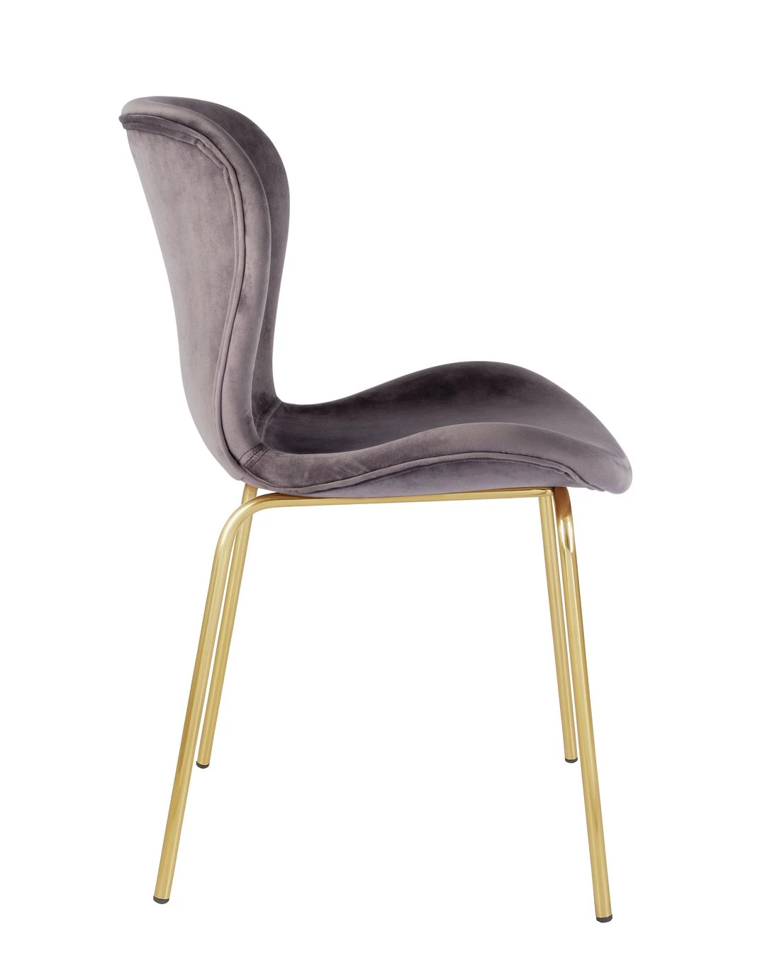 Flash Sale - Habitat 4 Etta Velvet Dining Chairs Grey Dining Chairs And Benches 6 Flash Sale - Habitat 4 Etta Velvet Dining Chairs Grey Dining Chairs And Benches - Image 4