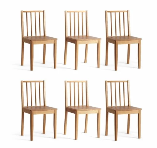 Flash Sale - Habitat 6 Nel Solid Wood Spindle Chairs Oak Dining Chairs And Benches -Dining Sales Shop unnamed file 1896