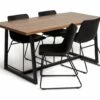 Flash Sale - Habitat Nomad Wood Dining Table And 4 Joey Black Chairs Furniture -Dining Sales Shop unnamed file 194
