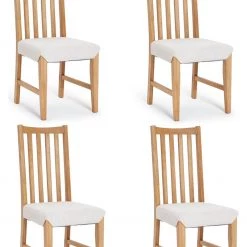 Shipping Included - Habitat 4 Rosmond Wood Dining Chairs Oak Furniture