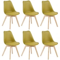 Discount - Habitat 6 Jerry Dining Chairs Mustard Furniture