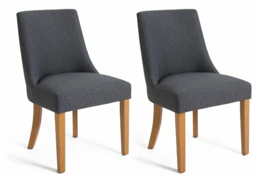 Free Shipping - Habitat Alec Pair Of Fabric Dining Chair Charcoal Furniture -Dining Sales Shop unnamed file 2052