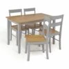 The Surprise Price - Habitat Chicago Solid Wood Dining Table & 4 Grey Chairs Furniture -Dining Sales Shop unnamed file 212