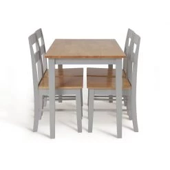 The Surprise Price - Habitat Chicago Solid Wood Dining Table & 4 Grey Chairs Furniture -Dining Sales Shop unnamed file 215