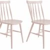 The Surprise Price - Habitat Talia Pair Of Solid Wood Dining Chairs Pink Furniture