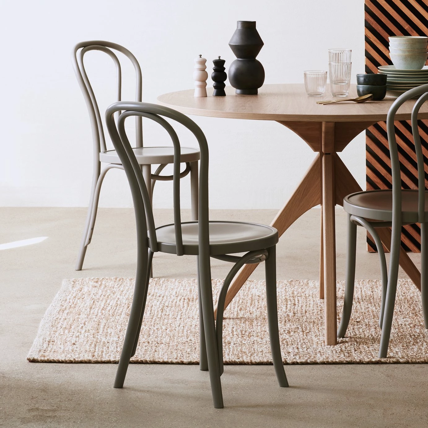 Free Shipping - Habitat Larsa Pair Of Solid Wood Dining Chairs Grey Furniture 4 Free Shipping - Habitat Larsa Pair Of Solid Wood Dining Chairs Grey Furniture - Image 2