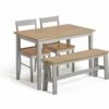 The Surprise Price - Habitat Chicago Solid Wood Table, Bench & 2 Grey Chairs Furniture 1 The Surprise Price - Habitat Chicago Solid Wood Table, Bench & 2 Grey Chairs Furniture -Dining Sales Shop unnamed file 22
