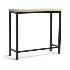 Free Shipping - Habitat Zayn Metal 2 Seater Bar Table Black & Ash Bar Tables And Sets