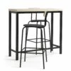 On Sale - Habitat Zayn Wood Effect Bar Table & 2 Black Chairs Furniture -Dining Sales Shop unnamed file 2264