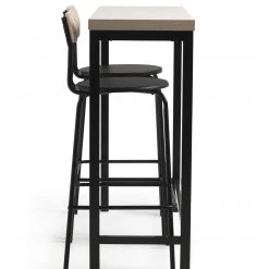 On Sale - Habitat Zayn Wood Effect Bar Table & 2 Black Chairs Furniture -Dining Sales Shop unnamed file 2271