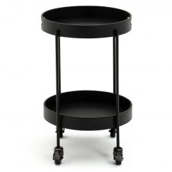 On Sale - Habitat Eris Drinks Trolley Black Kitchen Trolleys