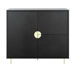 The Surprise Price - Habitat Nara 3 Door Drinks Cabinet Black Sideboards
