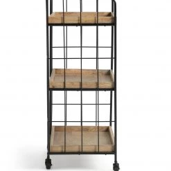 Best Price - Habitat Kai Wood Drinks Trolley Black & Mango Kitchen Accessories -Dining Sales Shop unnamed file 2329