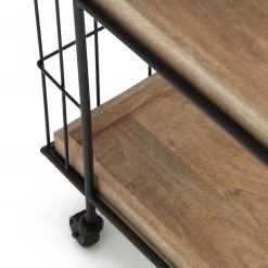 Best Price - Habitat Kai Wood Drinks Trolley Black & Mango Kitchen Accessories -Dining Sales Shop unnamed file 2330