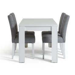 Shipping Included - Habitat Miami Extending Table & 4 Button Chairs Grey Furniture -Dining Sales Shop unnamed file 234