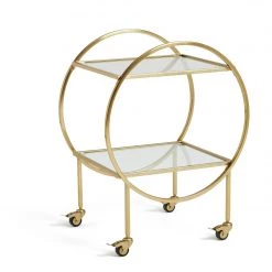 Flash Sale - Habitat Kayleigh Drinks Trolley Brass Drinks Trolleys -Dining Sales Shop unnamed file 2343