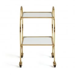 Flash Sale - Habitat Kayleigh Drinks Trolley Brass Drinks Trolleys -Dining Sales Shop unnamed file 2344