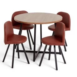 The Surprise Price - Habitat Nomad Oak Effect Dining Table & 4 Chairs Space Saving Dining Sets