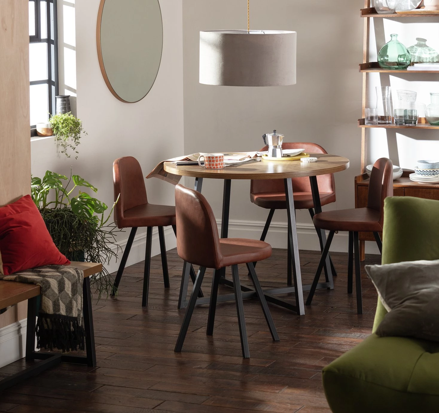 The Surprise Price - Habitat Nomad Oak Effect Dining Table & 4 Chairs Space Saving Dining Sets 4 The Surprise Price - Habitat Nomad Oak Effect Dining Table & 4 Chairs Space Saving Dining Sets - Image 2