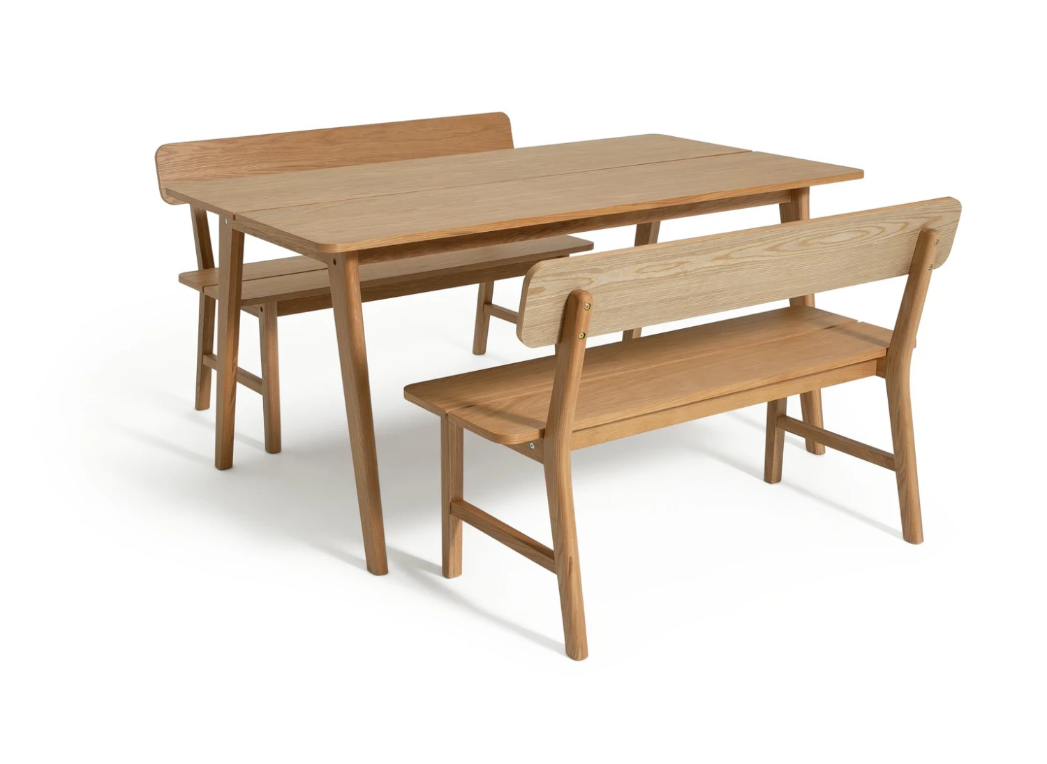 Flash Sale - Habitat Nel Wood Dining Table & 2 Oak Benches Furniture 3 Flash Sale - Habitat Nel Wood Dining Table & 2 Oak Benches Furniture