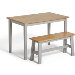 The Surprise Price - Habitat Chicago Solid Wood Table, Bench & 2 Grey Chairs Furniture 24 The Surprise Price - Habitat Chicago Solid Wood Table, Bench & 2 Grey Chairs Furniture -Dining Sales Shop unnamed file 32