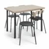 On Sale - Habitat Zayn Wood Effect Dining Table & 4 Black Chairs Furniture -Dining Sales Shop unnamed file 330