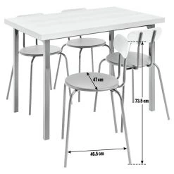 On Sale - Habitat Zayn Wood Effect Dining Table & 4 Black Chairs Furniture -Dining Sales Shop unnamed file 334